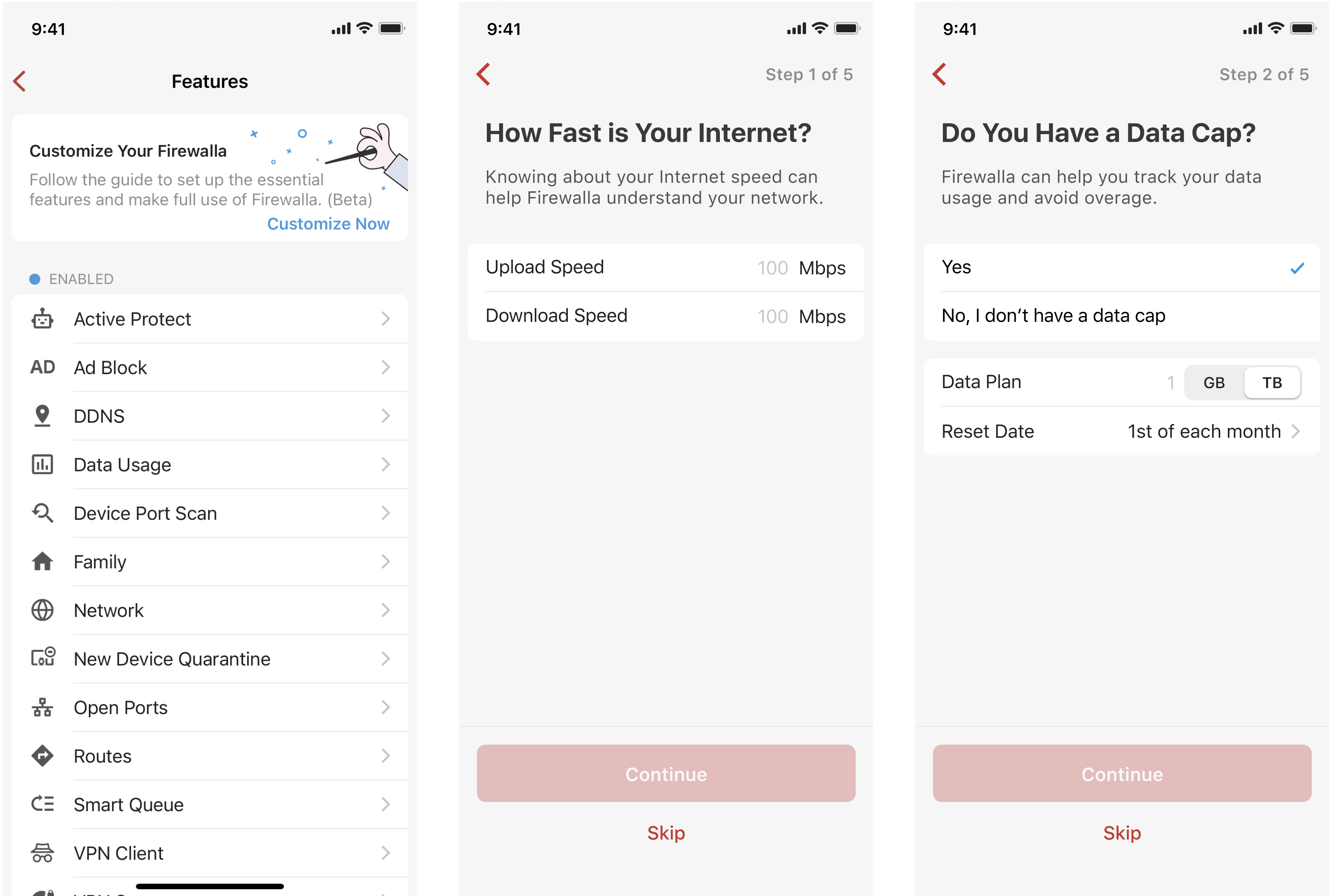 Firewalla app introduces a new auto-configuration wizard to quickly customize the box