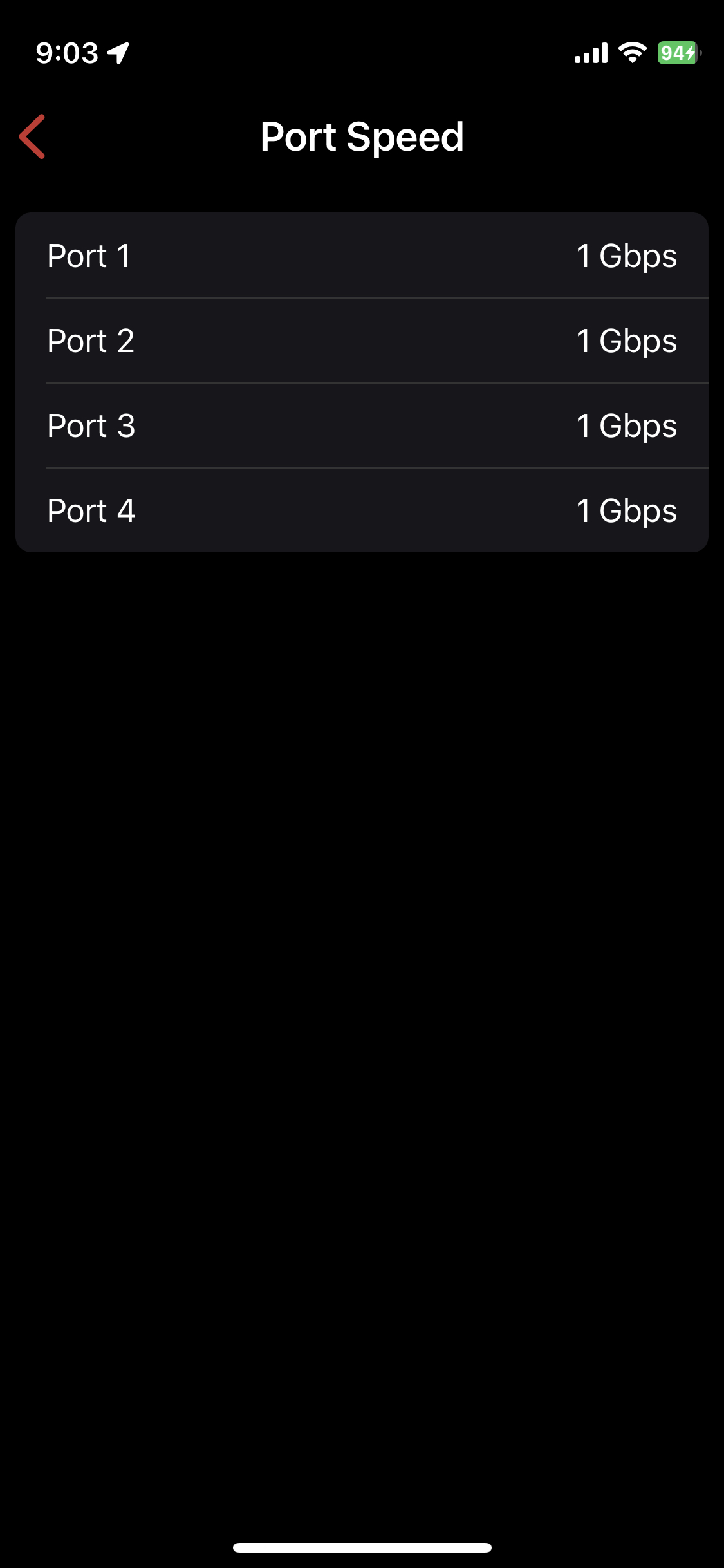 LAN Port Speed connections are displayed in Firewalla mobile app to aid speed test issues.