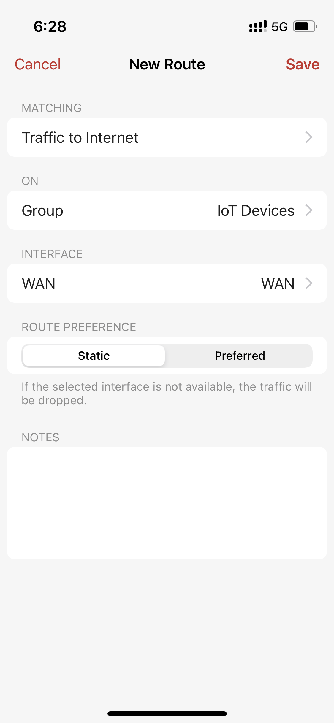 Firewalla route matching Traffic to Internet on chosen IoT device experiencing problems