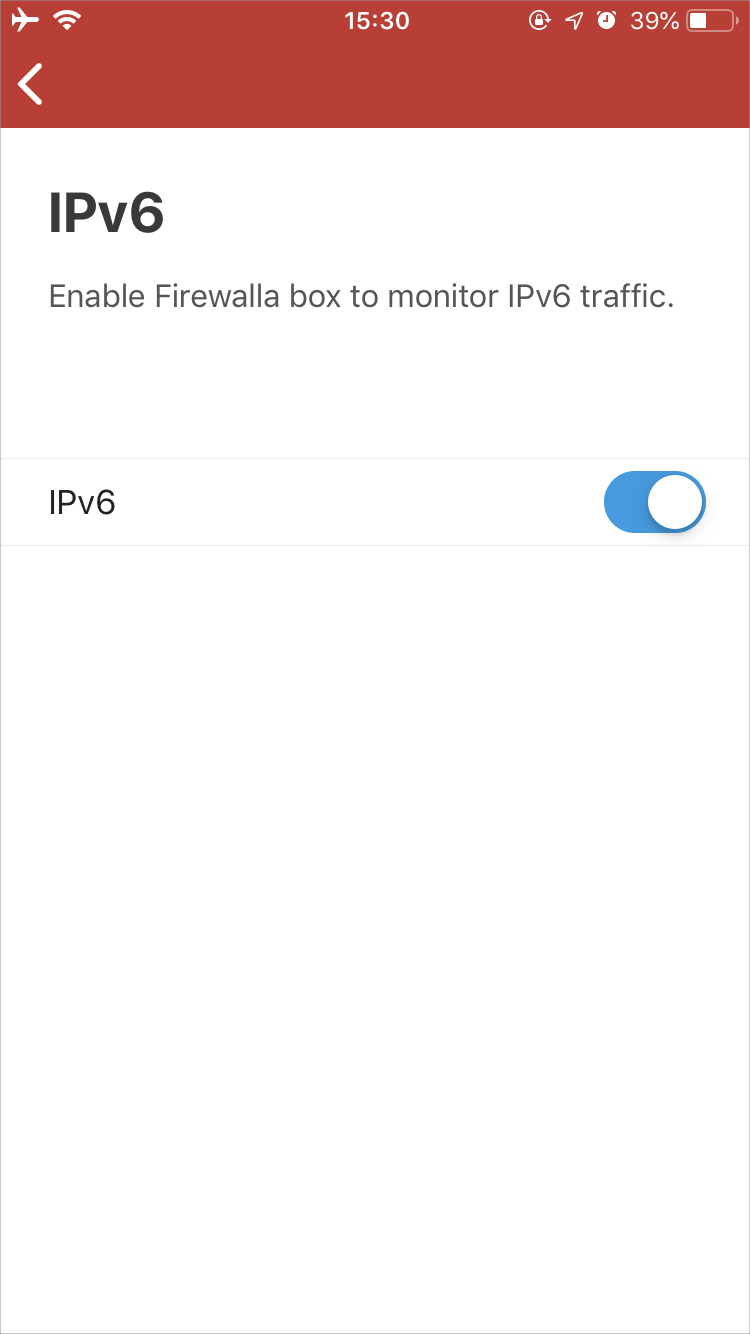Turn the IPv6 option on in the Firewalla App