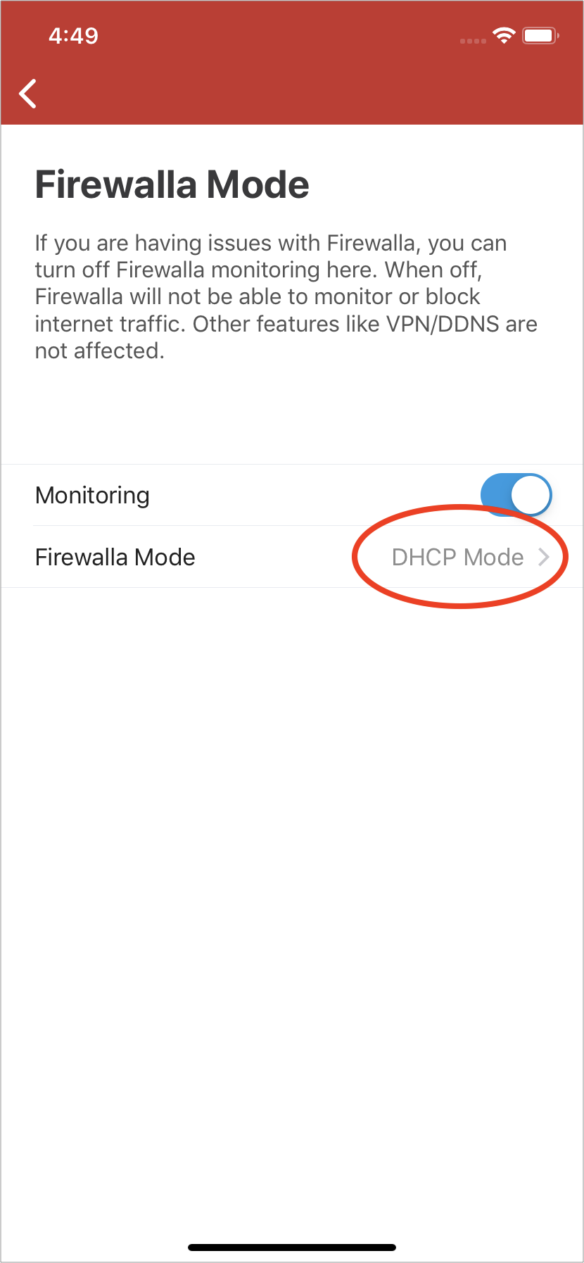 Firewalla monitoring mod to 