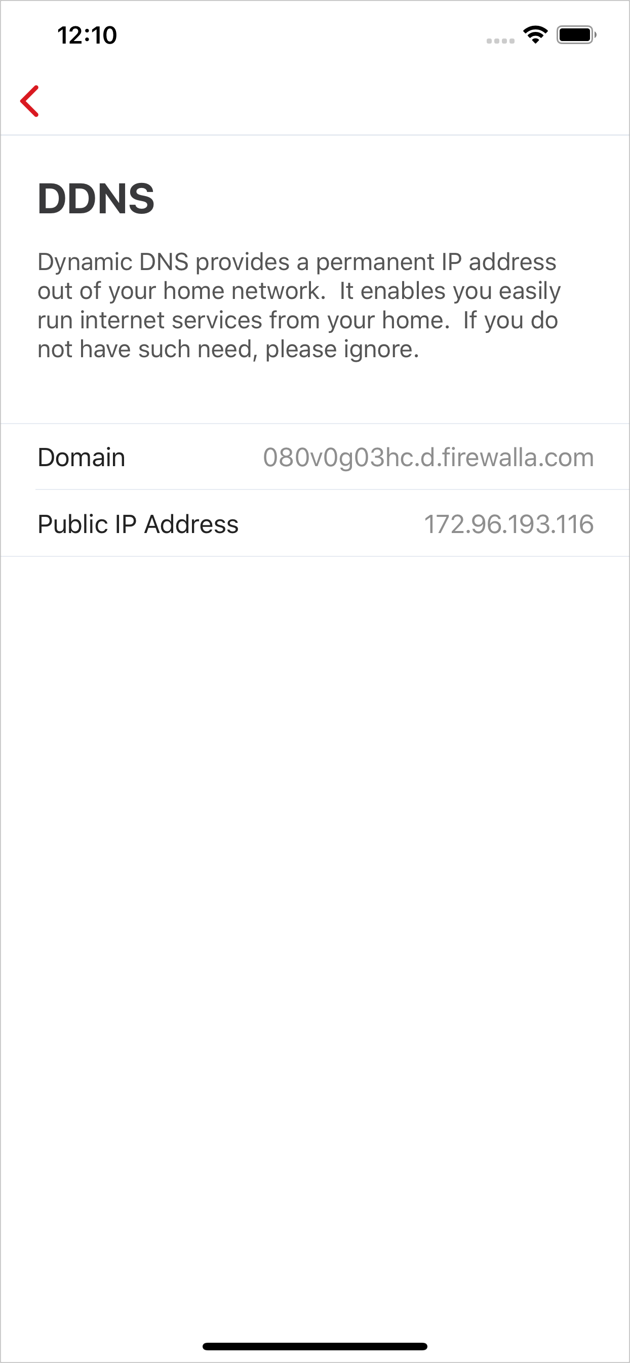 Firewalla app provides DNS info in the DDNS feature.