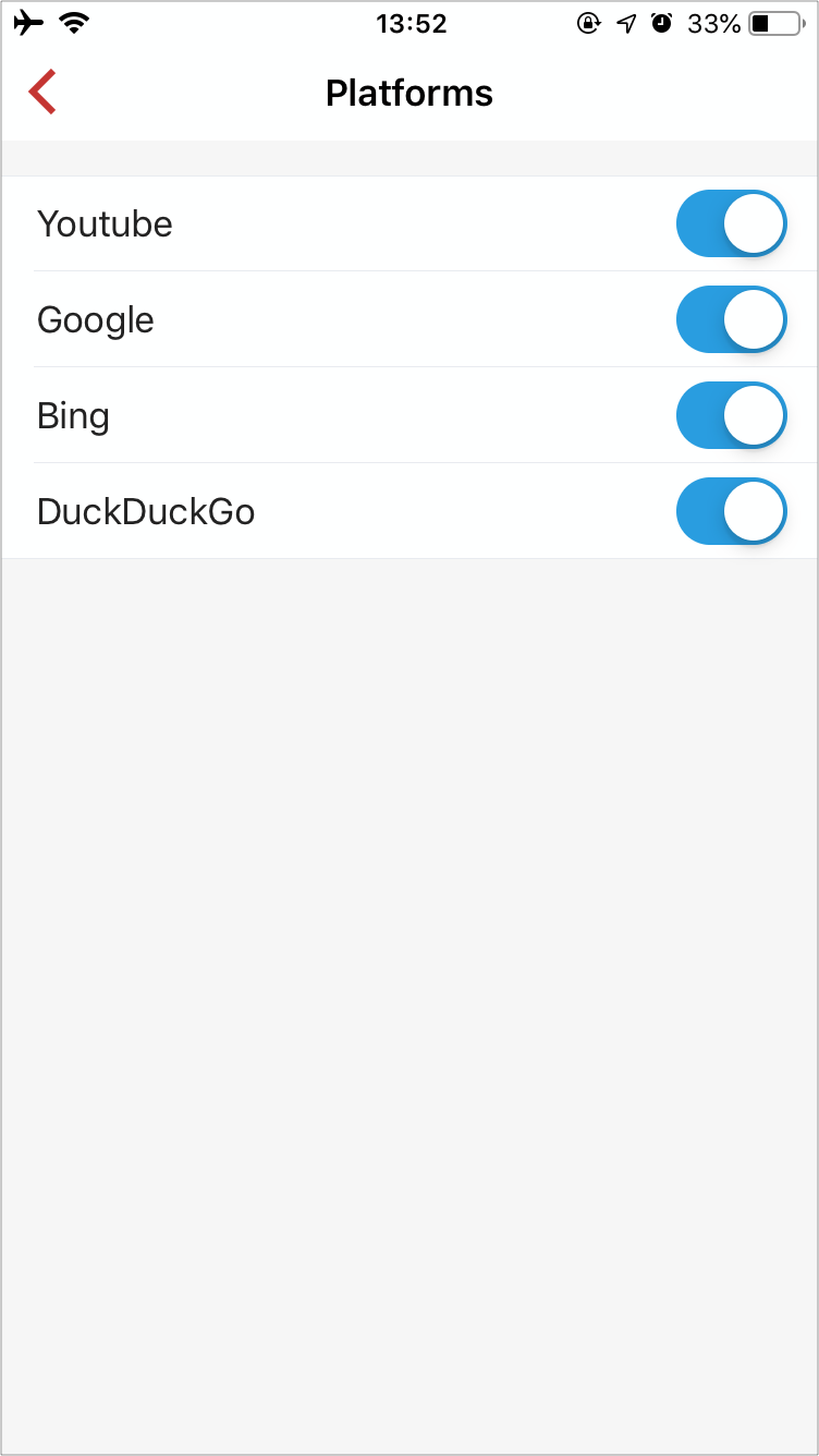 Enable Safe Search globally for platforms like YouTube, Google, Bing, and DuckDuckGo