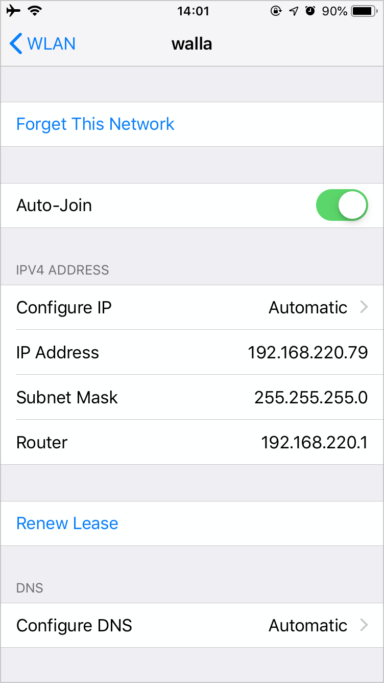 Configure IP method from auto to manual