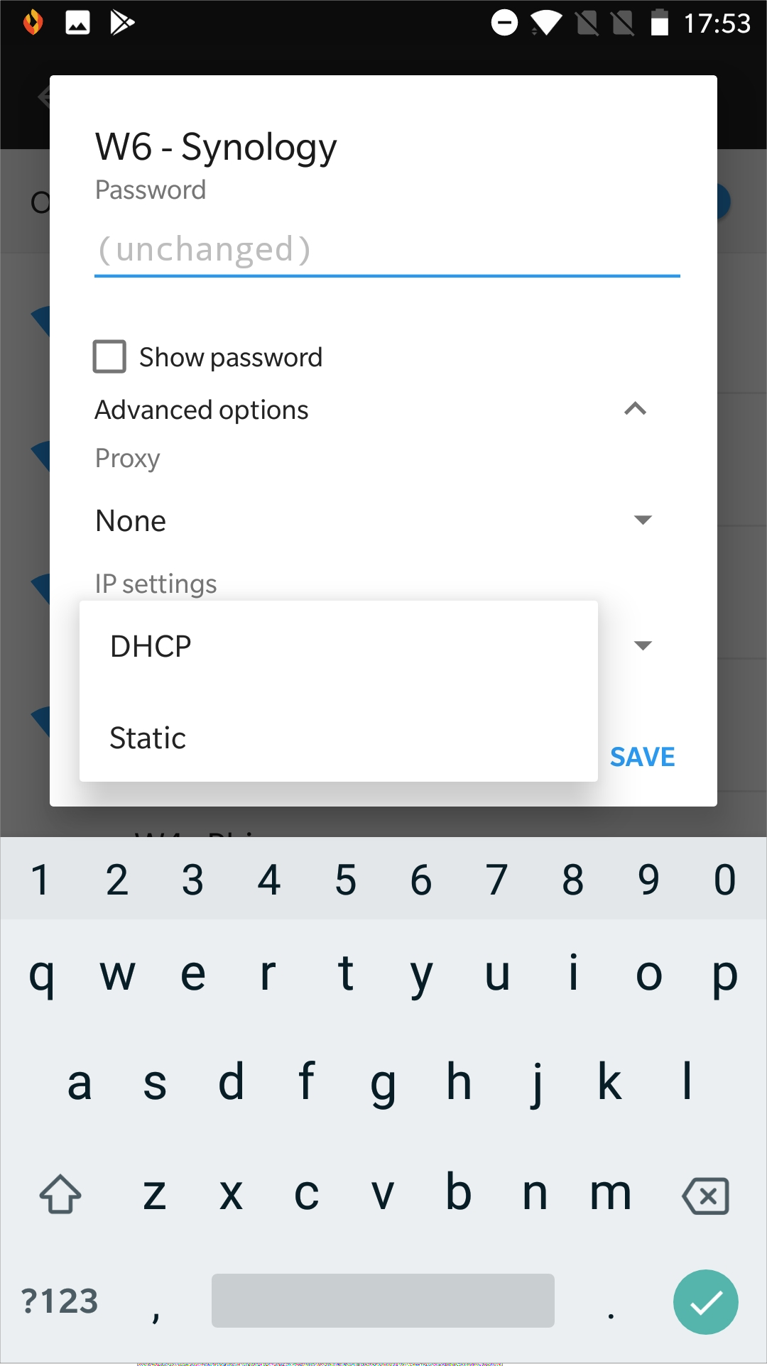 Configure IP method from auto to manual