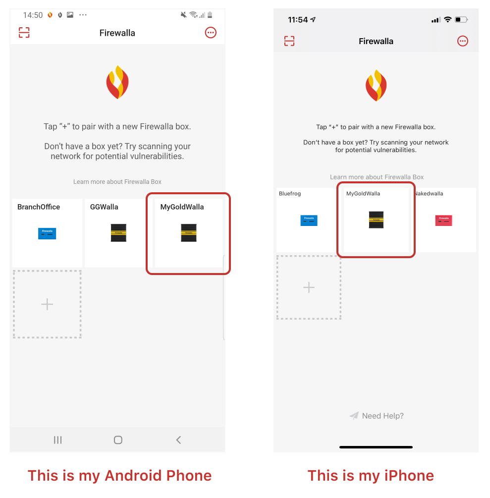 Connect to Firewalla Gold without access to the paired phone's bluetooth using the firewalla app