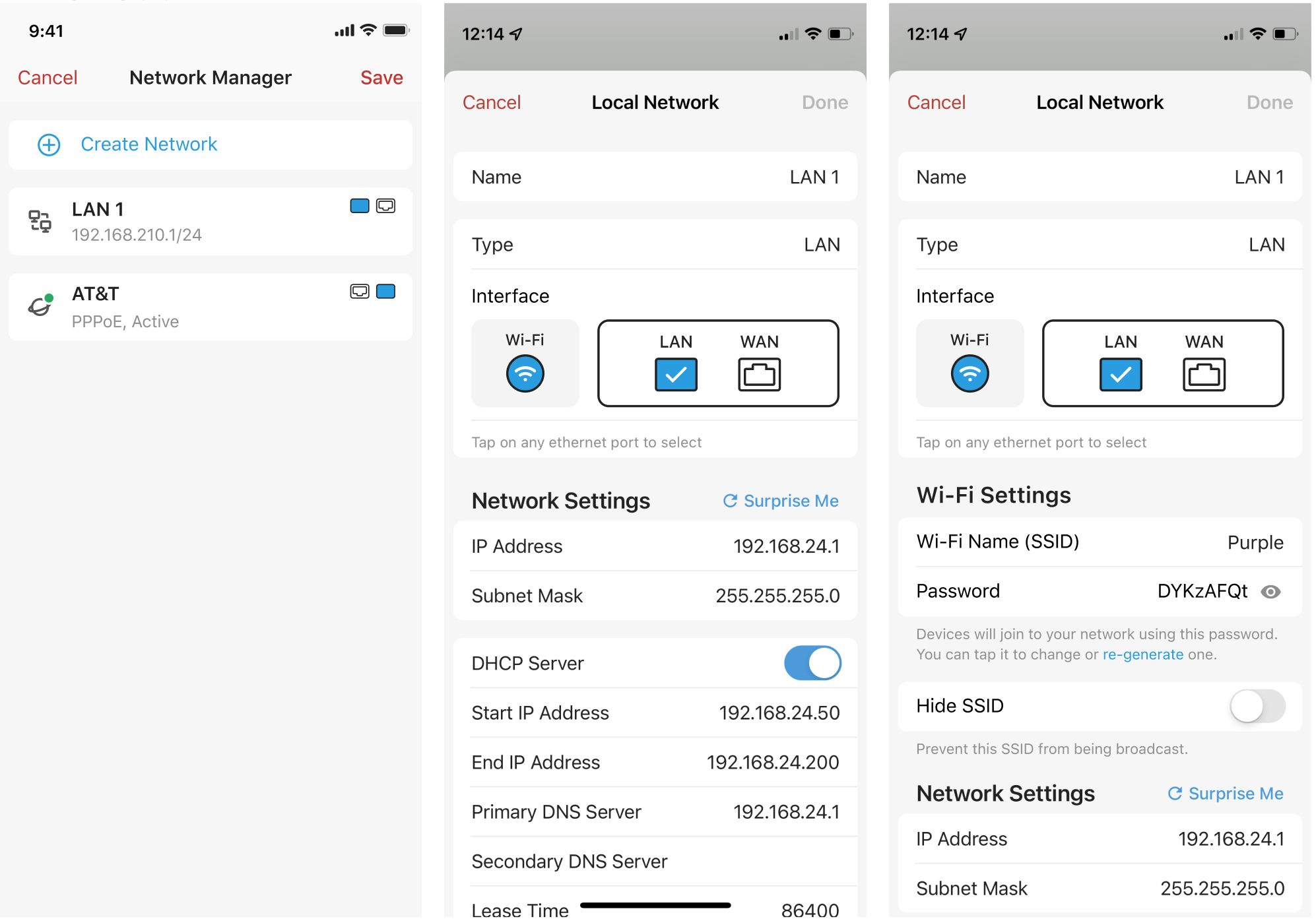 Firewalla Purple WIFI and LAN Network creation