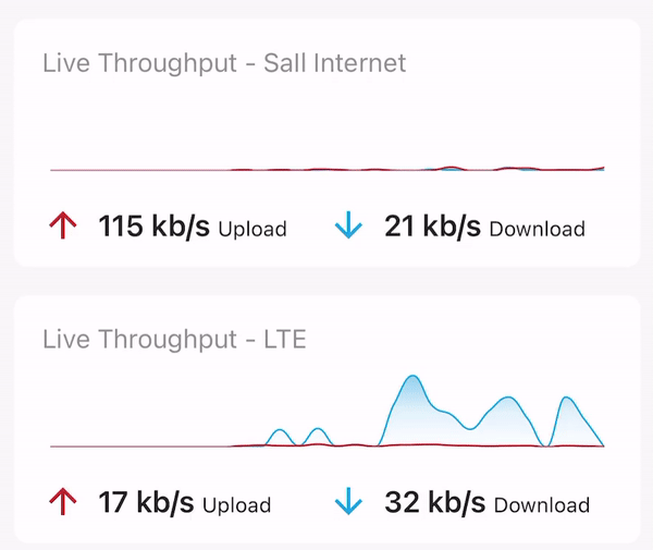 Live Throughput provides deep insights into how bandwidth is being taxed