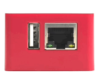 Left Port light on Firewalla Red flashing steadily 