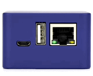 Right port light on Firewalla Blue Plus steadily 