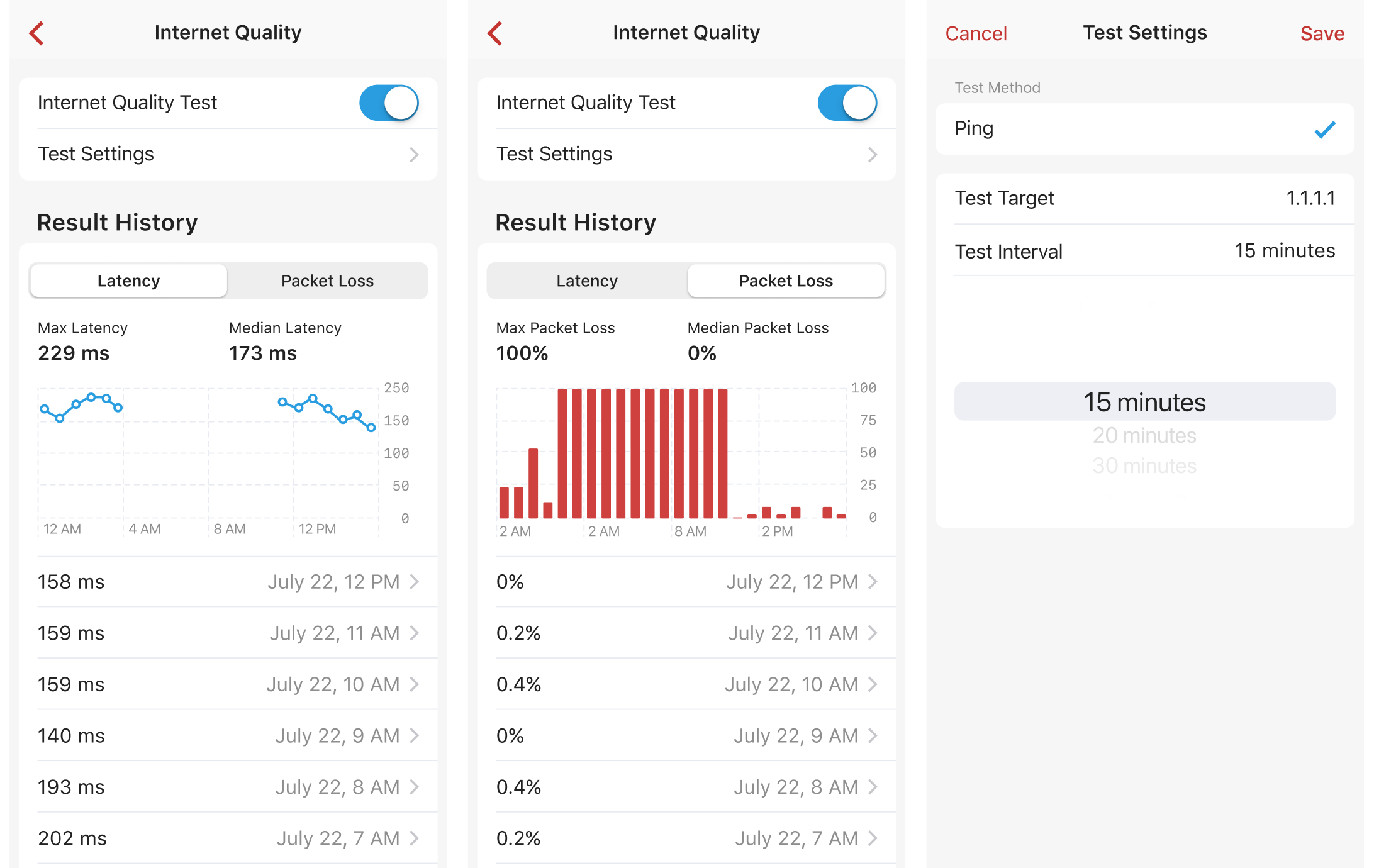 Firewalla Internet Quality and Speed Test Results & Insights