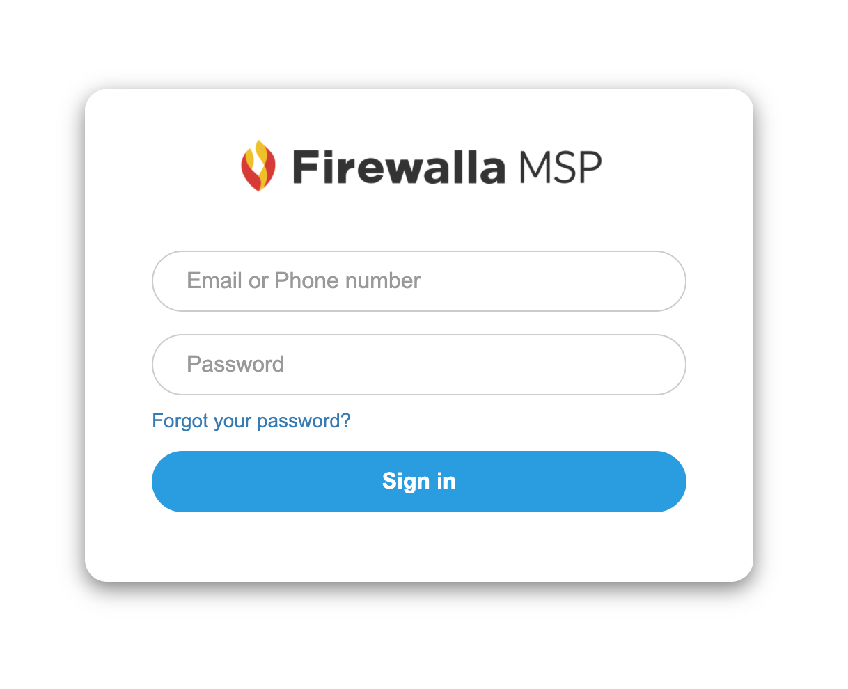 Firewalla MSP Portal Log In