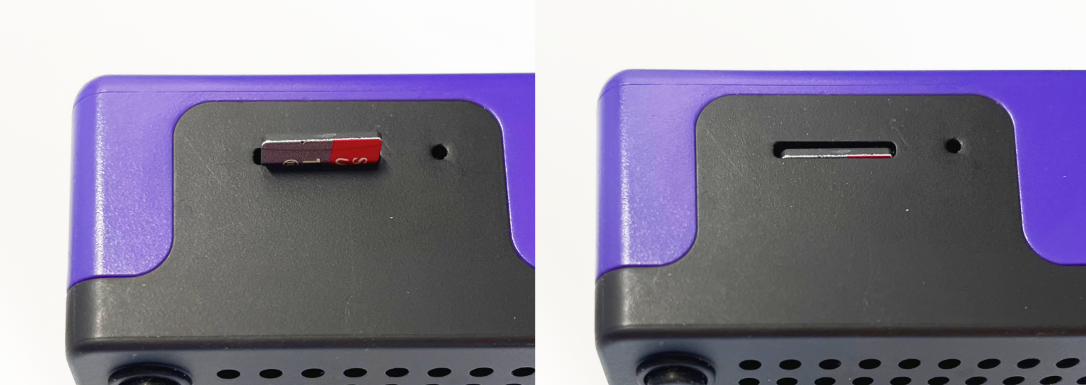 Flashed SD card inserted into Firewalla Purple