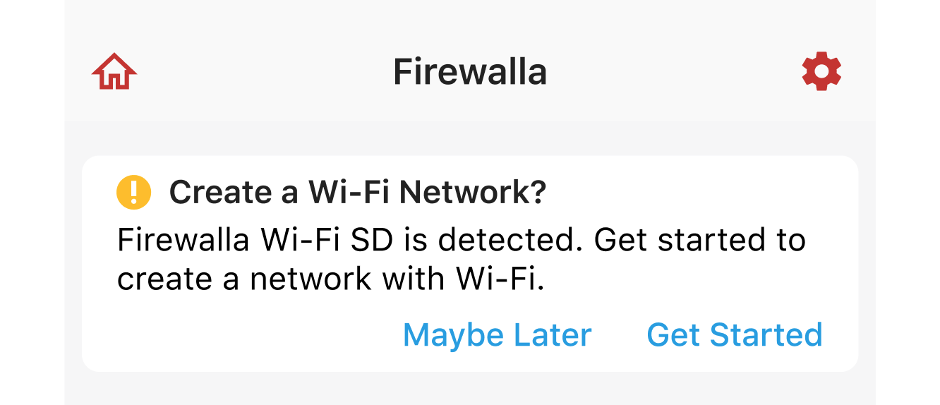 Firewalla app getting started example